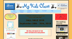 Desktop Screenshot of mykidsclosetconsign.com