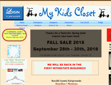 Tablet Screenshot of mykidsclosetconsign.com